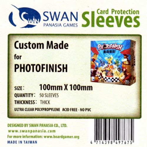 Swan Premium Thick Card Sleeves: 100x100 mm 50 per pack
